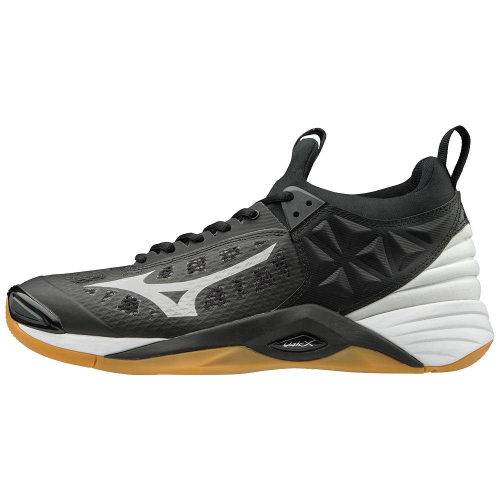 Zapatillas Voleibol Mizuno Wave Momentum Mujer Negras/Plateadas Baratas VWZQ-48132